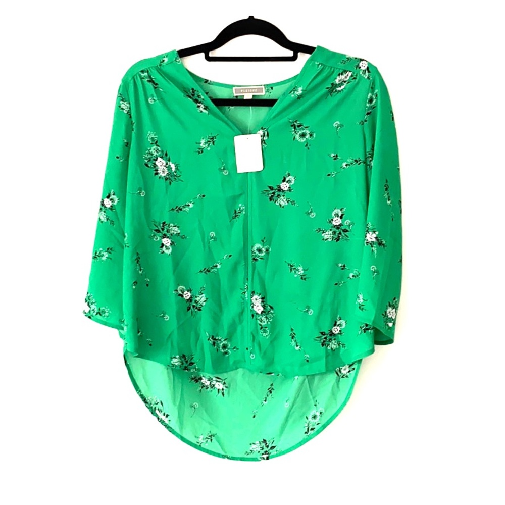 Floral Green blouse